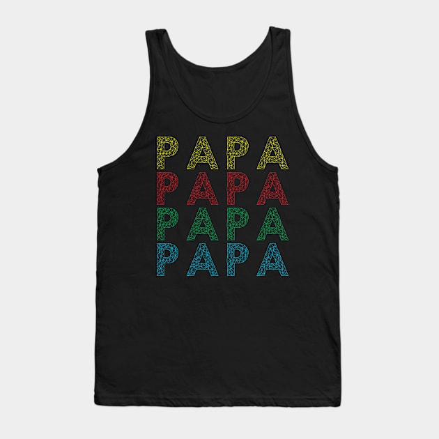 Papa papa papa funny papa Tank Top by Gaming champion